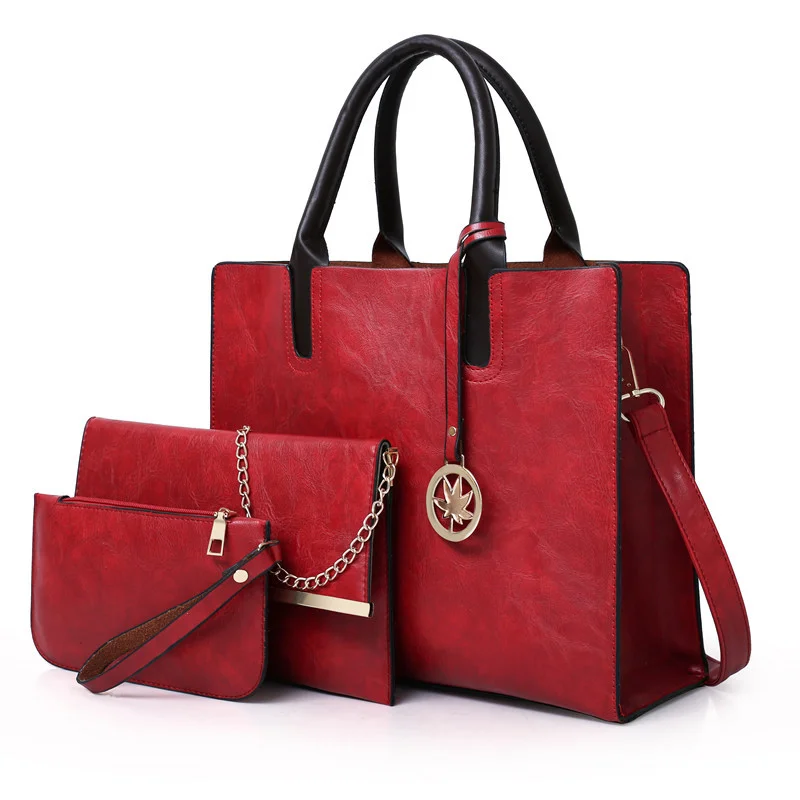 Fashion Handbags Wallet Tote Bag Shoulder Bag Top Handle Satchel Purse Set 3pcs