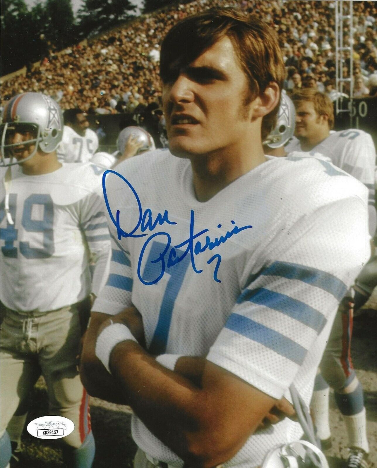 Dan Pastorini signed Houston Oilers 8x10 Photo Poster painting autographed 3 JSA