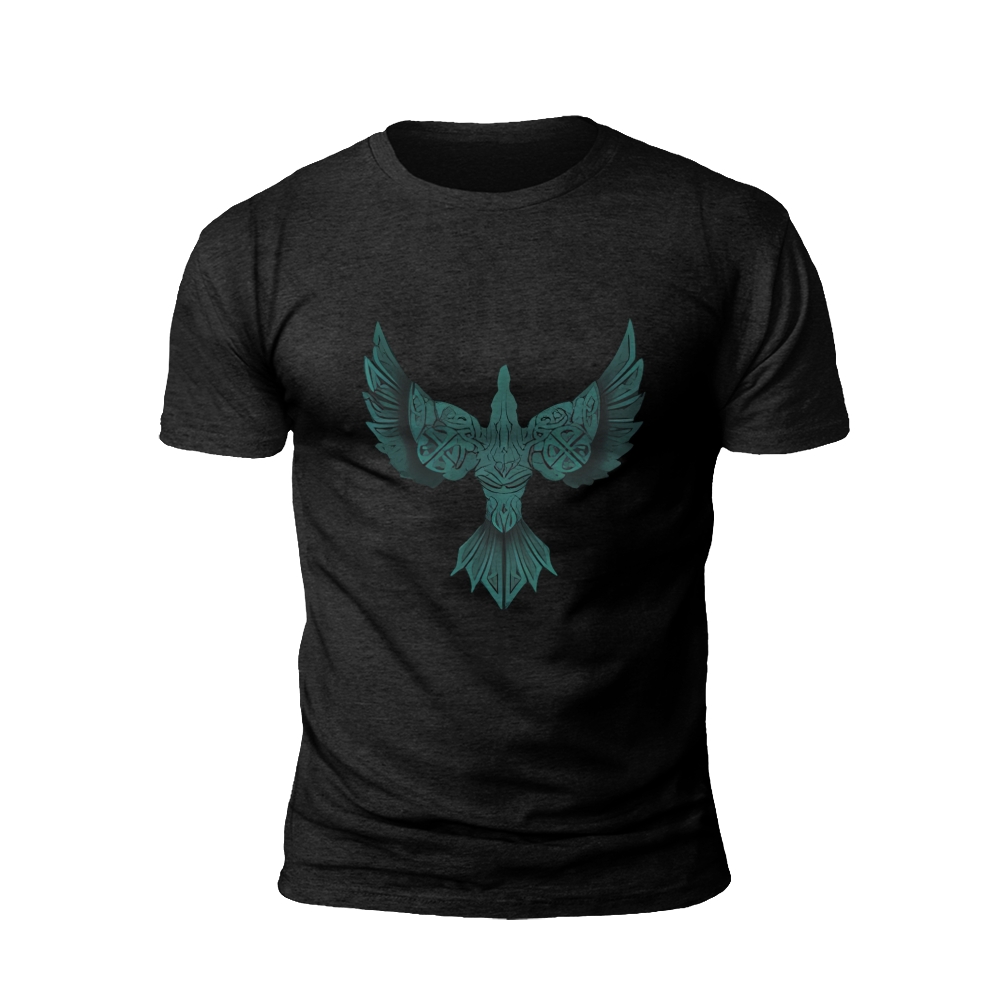 Norse Raven T-Shirt: Mystic Guardian