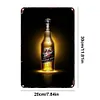 Bi&egrave;re Miller - Panneaux en &eacute;tain m&eacute;tallique(20*30cm/30*40cm)