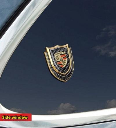 Car Body Side Window Decoration Carbon Fiber Metal Car Sticker