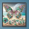 Papillon de plage-peinture diamant en forme sp&eacute;ciale-30*30cm