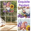 (US Only)Gnome 2D/Flat DIY Diamond Art Pendant with Light Strip Wall Decoration Craft