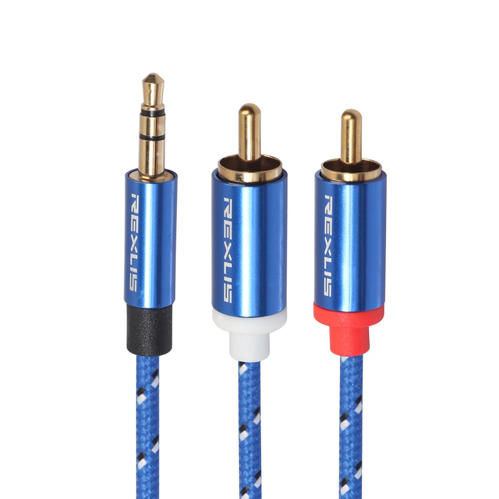 

3.5mm Male to 2 RCA Male Aux Audio Cable Wire for Amplifier Phone Edifer, 3 m, 501 Original
