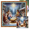 Nativity-14CT Stamped/Counted Cross Stitch 40*40cm/15.75*15.75in tapestrymarket