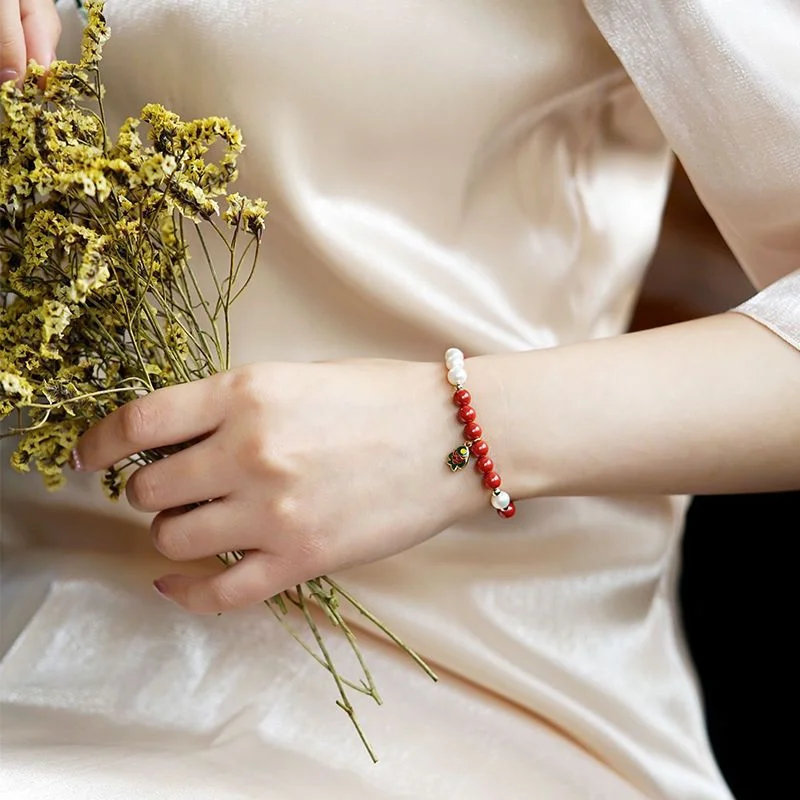 Carp Pearl Agate Bracelet