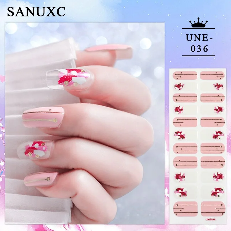 Churchf 22 Tips Shiny Nail Polish Stickers Wholesale Nail Art Decoration Decals Fashion Nail Stickers for Woment Manicure Gifts-Nail Inspo-Outfit Ideas