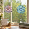 2pcs Snowflake DIY Acrylic Diamond Painting Wind Chime for Adult 5D Diamond Painting Suncatcher with Crystal Pendant Double Sided Hanging Diamonds Art Paint Ornament Gift for Home