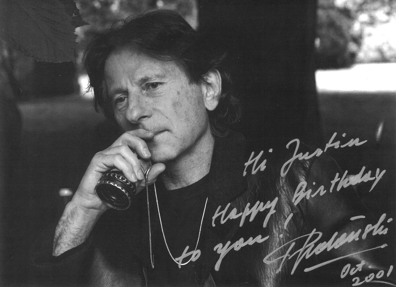 Roman Polanski Signed Authentic Autographed 7.75x10.5 B/W Photo Poster painting BECKETT #V24748