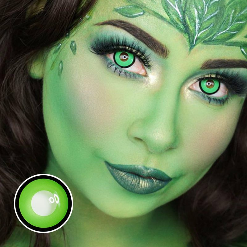 Green Manson Halloween Contact Lenses