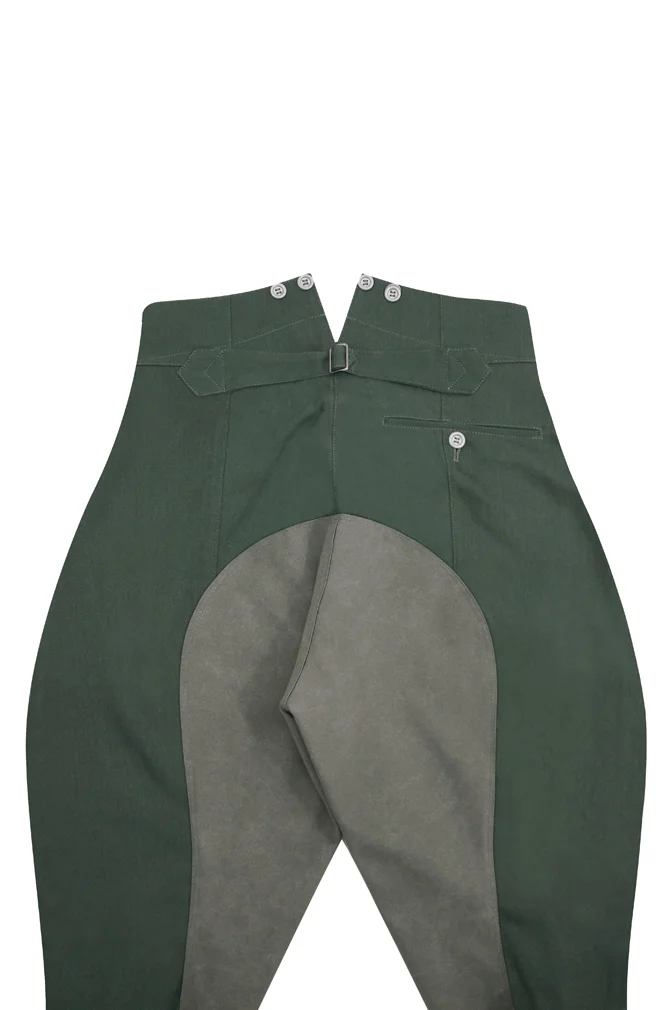   Wehrmacht/Elite M1940 Summer HBT Reed Green Mounted Troops Riding Breeches German-Uniform