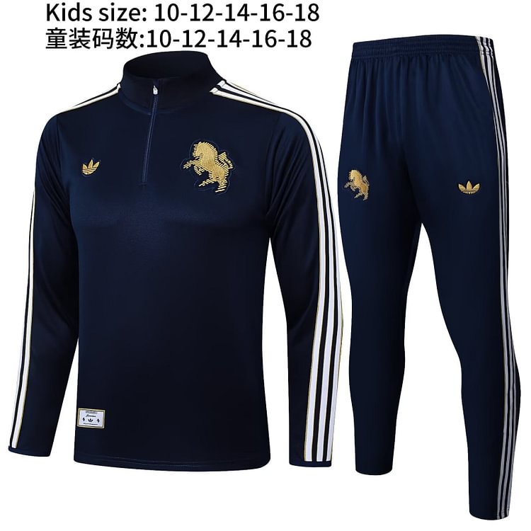 2025-26 Juventus Retro Royal Blue Jersey Set - Children's Version