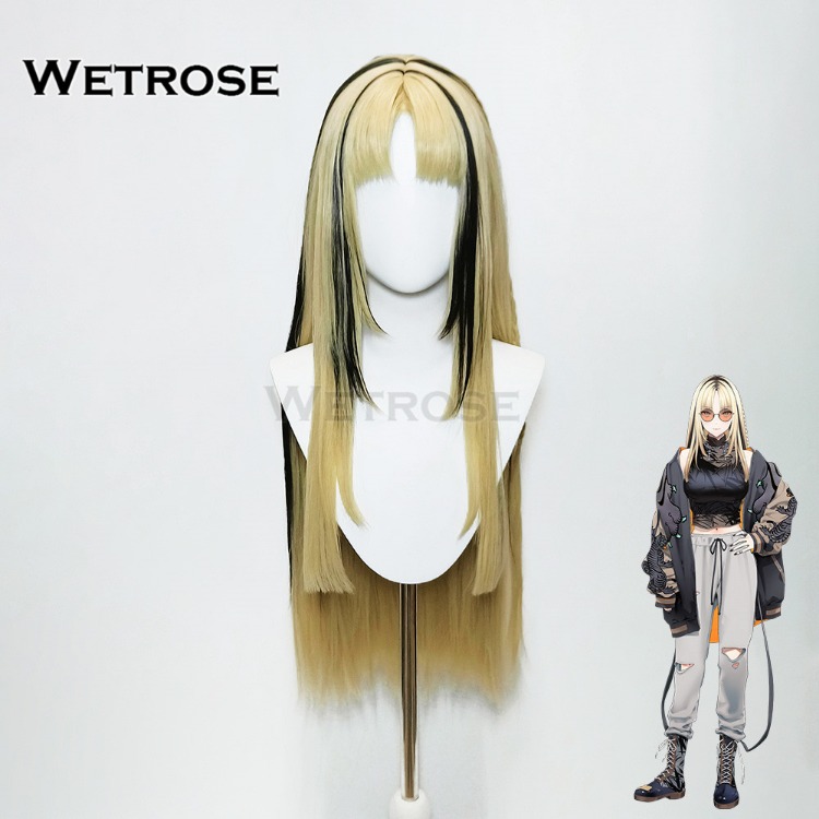 [Wetrose] In Stock Hololive FLOW GLOW Koganei Niko 虎金妃笑虎 Cosplay Wig コスプレかつら