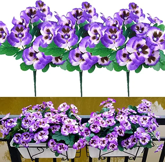 🌸Last Day 49% OFF-Outdoor Artificial Pansy Flowers💐