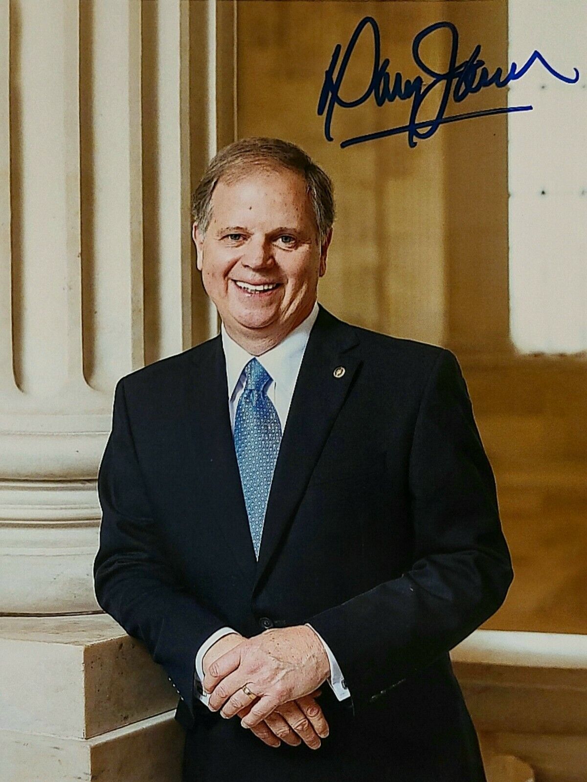 Doug Jones Hand Signed Autograph Photo Poster painting Alabama Senator Democratic Party Senate