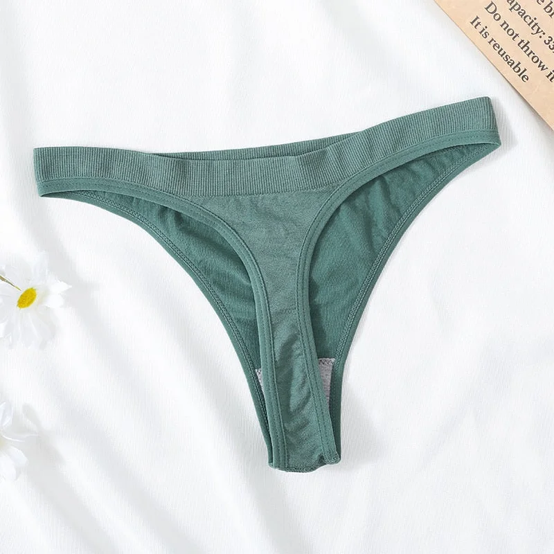 M-XL Women's Thongs G-string Female Sexy Panties Sexy Underwear Cotton Briefs Low Waist Brazilian Thong Ladies Intimate Lingerie