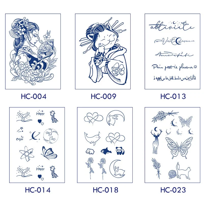 Basketball Anime Flower Butterfly Text Art Festival Cute Cool Waterproof Full Body Arm Men and Women Natural Temporary Tattoos