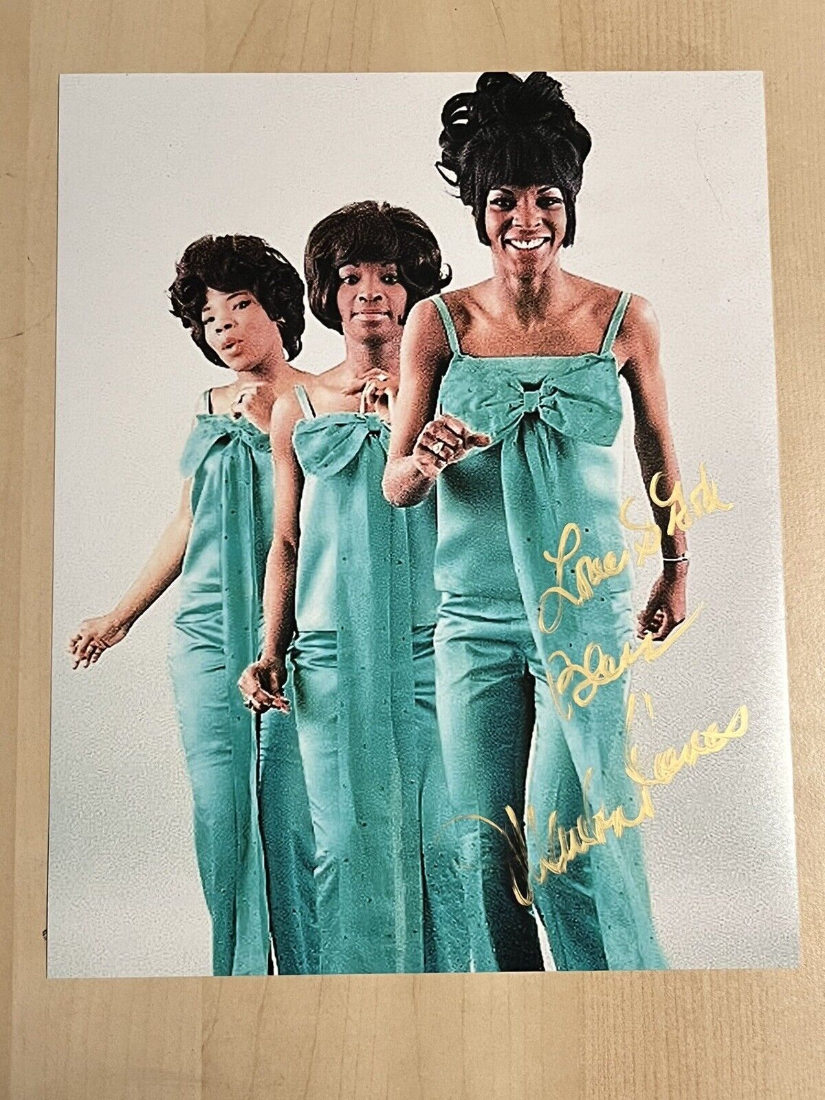 MARTHA REEVES LEAD SINGER SIGNED 8x10 Photo Poster painting AUTOGRAPHED THE VANDELLAS COA