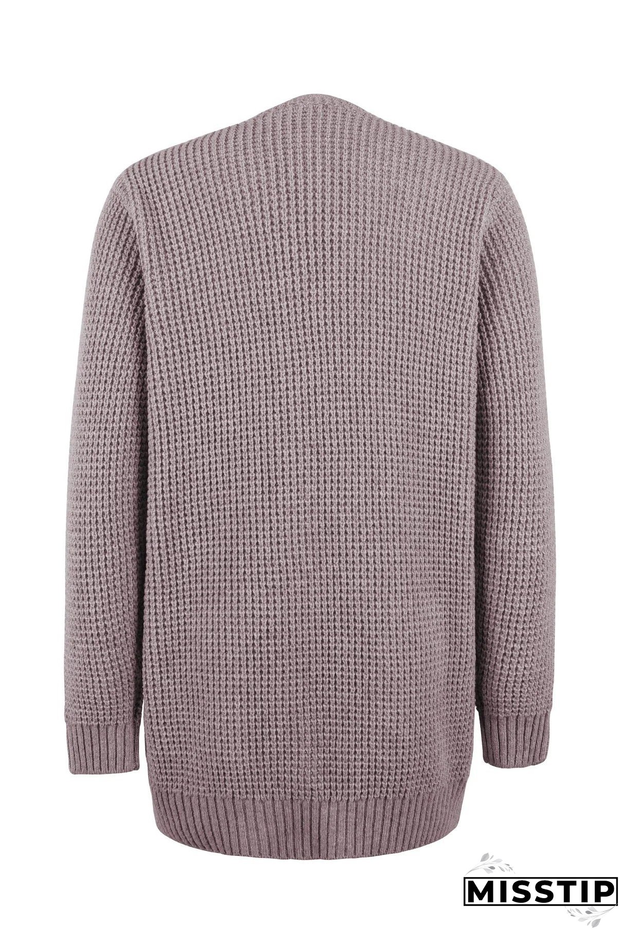 Tatiana - Long Sleeve Knitted Cardigan With Pockets