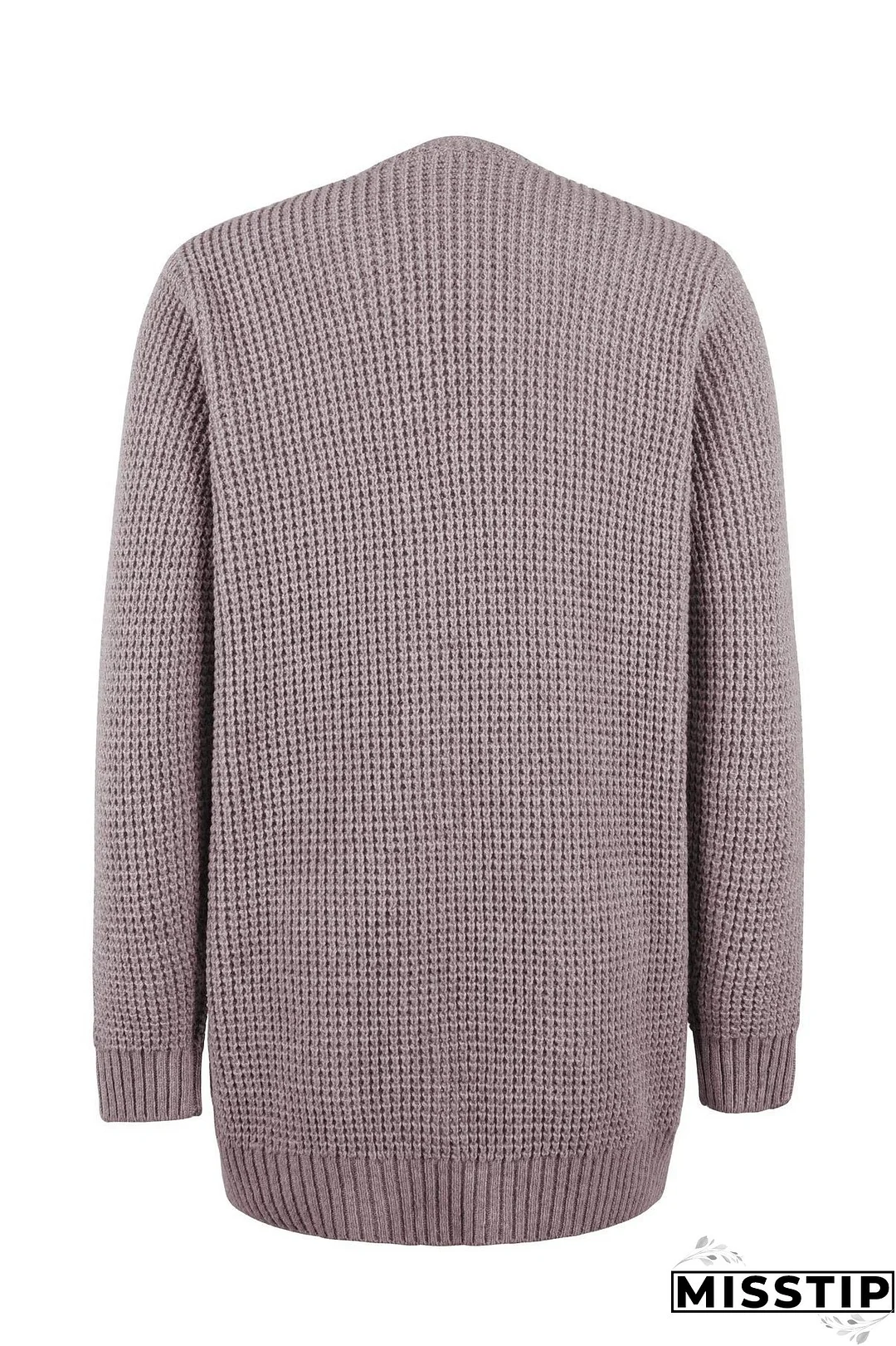 Tatiana - Long Sleeve Knitted Cardigan With Pockets