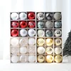 9PCS New Year Christmas's Tree 8CM Decor Balls Set