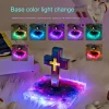 Magnetic Levitation Anti-Gravity Ornaments Cross Book Atmosphere Lamp Office Desktop Ornaments Cross Starry Sky Lamp Send Elders Family Friends Valentine's Day Gift