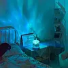 16 Colors Northern Aurora Borealis Light Projector with Remote & Touch Control Water Ripple Ocean Wave Projector Light with USB and Wireless Reachargeable for Girl Gifts Bedroom Lighting