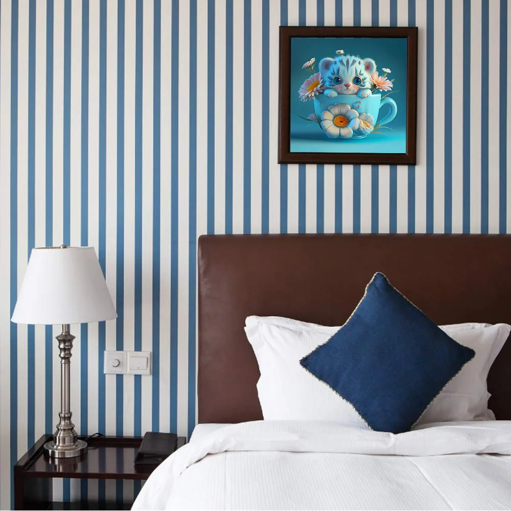 Diamond Painting - Full Round Drill - Tiger(Canvas|30*30cm)