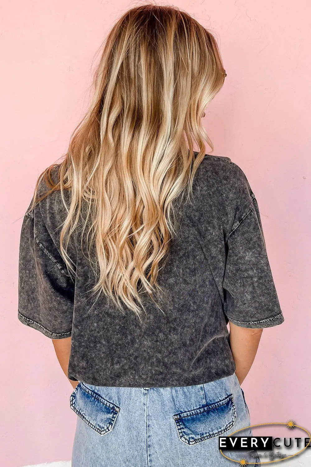 Black Western Landscape Free Bird America Graphic Tee