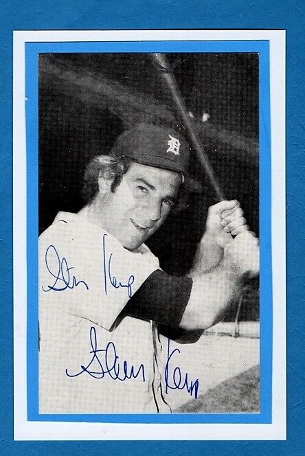 1977 STEVE KEMP-DETROIT TIGERS VINTAGE AUTOGRAPHED 4X6 GLOSSY Photo Poster painting