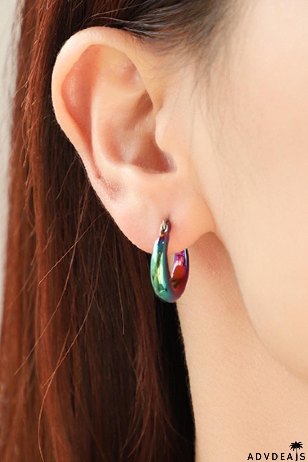 Darling Heart Multicolored Huggie Earrings