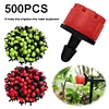 500Pcs 1/4 Inch Adjustable Drip Irrigation Emitters for Balcony Yard Greenhouse