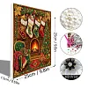 Xmas Fireplace Framed Special Shape Diamond Painting Kit 25x25cm
