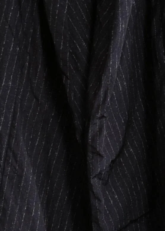 Luxury plus size womens parka coats black striped hooded tie waist down jacket woman