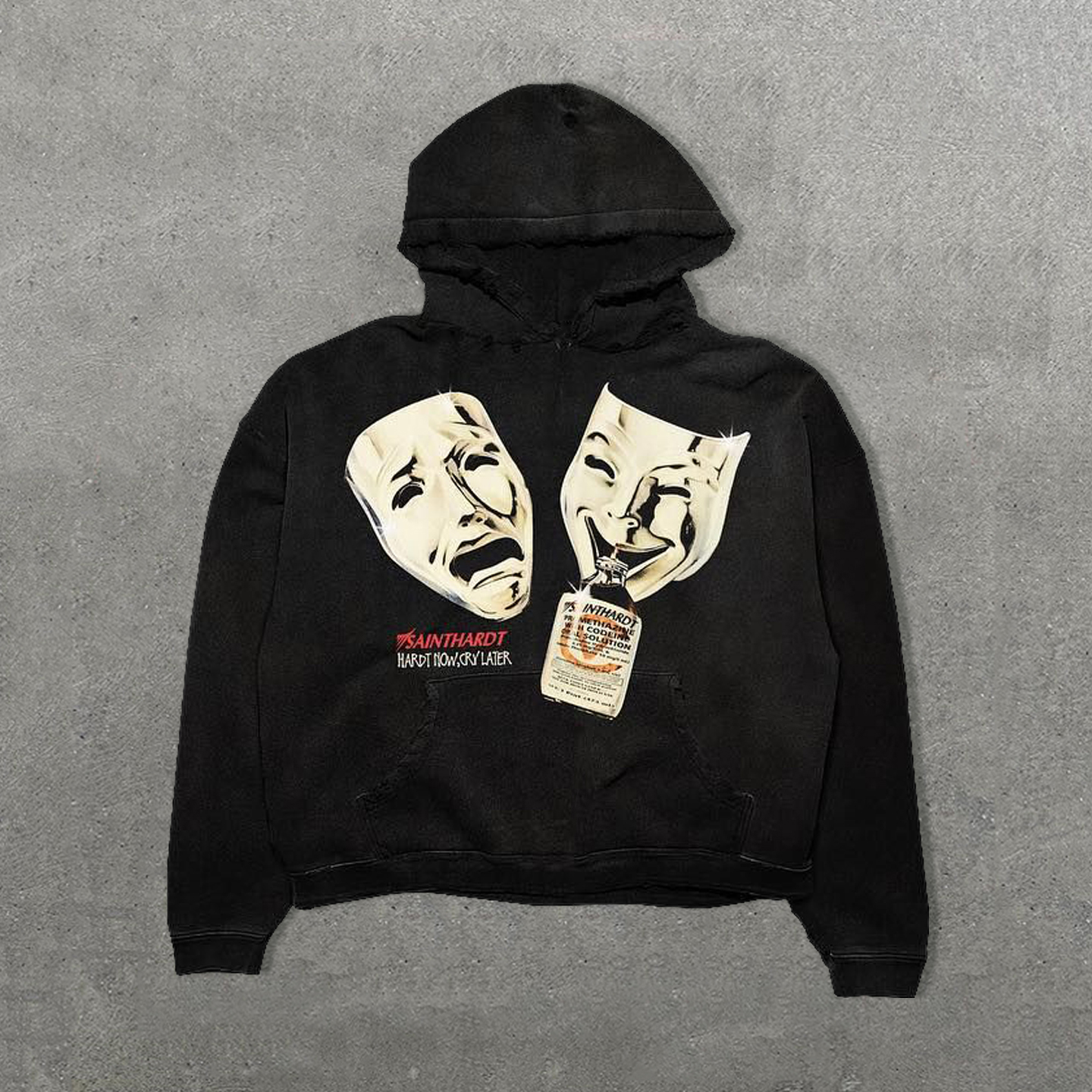 Hardt Now Cry Later Print Long Sleeve Hoodies