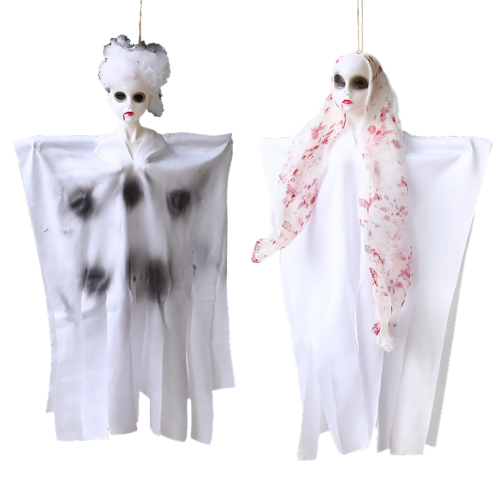 

Halloween Hanging Ghosts Flying Ghost Blood Scarf Female Ghost Pendant, 501 Original