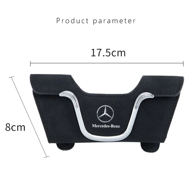 Fashion Suede Car Glasses Holder