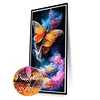 >SALE<5D DIY Full Round Drill Partial AB Diamond Painting Misty Butterfly Decor45x75cm