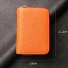 Imported High-quality First-layer Cowhide Anti-theft Brush Anti-degaussing Multi-card Ladies Card Bag Coin Purse