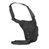 Motorcycle Leg Side Bag with Mesh Bag Waterproof Travle Waist Bag (Black)