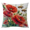 (Multi-Style) Flower Cross Stitch Pillow Cover Kit 11CT Stamped 3 Strands 45x45cm tapestrymarket