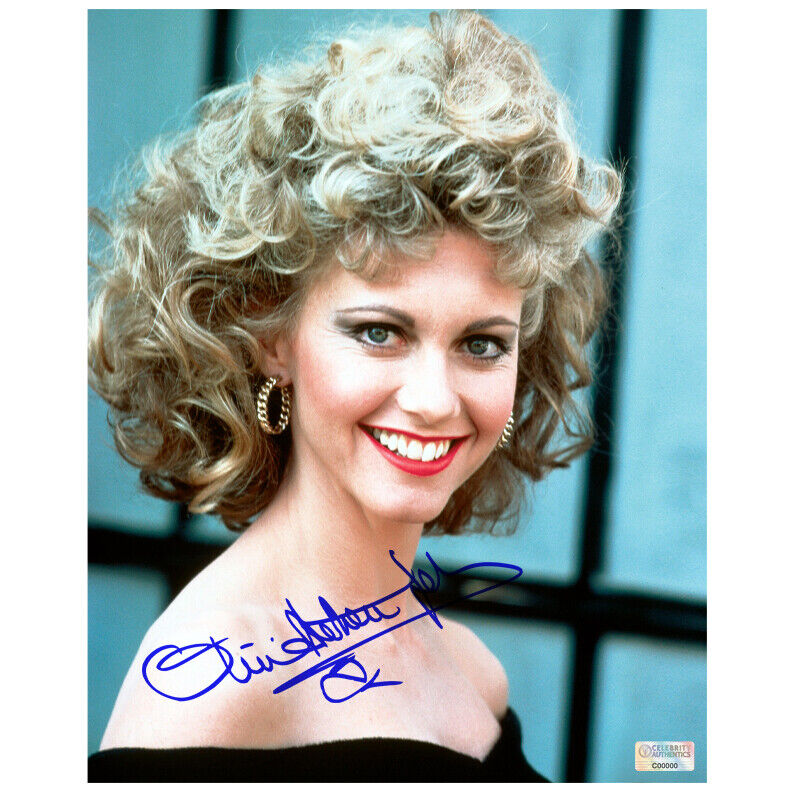 Olivia Newton-John Autographed Grease Sandy 8x10 Photo Poster painting