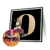 Diamond Painting -DIY Full Square Drill Flower Letter O(45*45 CM)