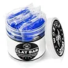 Wontolf Car Clay Bars Auto Detailing 4 Pcs Premium Grade Magic Clay Bar Kit Car Detailing Kit with Washing and Adsorption Capacity for Car Detailing Car Wash Clean 4x100g Blue