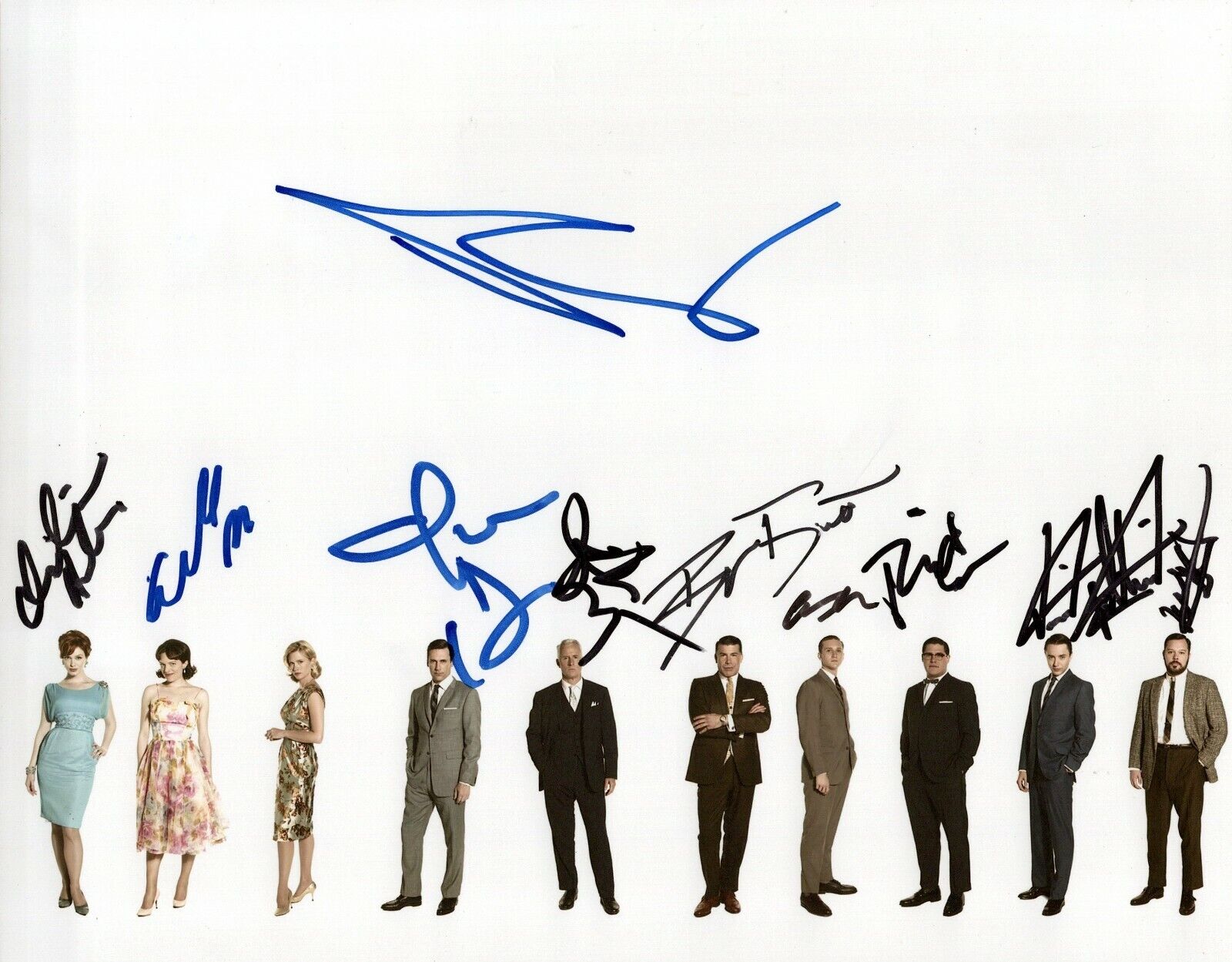 Mad Men autographed Photo Poster painting signed 8x10 #4 custom one of a kind printed image rare