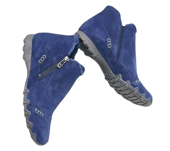 Winter Shoes Women 2021 Plus Velvet Warm Cotton Boots Casual Snow Boots Women Size 43 Leopard Ankle Boots Botines Mujer