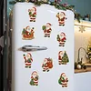 10PCS DIY Pearl Diamond Painting Christmas Fridge Magnets, Sparkling Rhinestone Refrigerator Magnet Craft Kit for Home Decor & Gifts