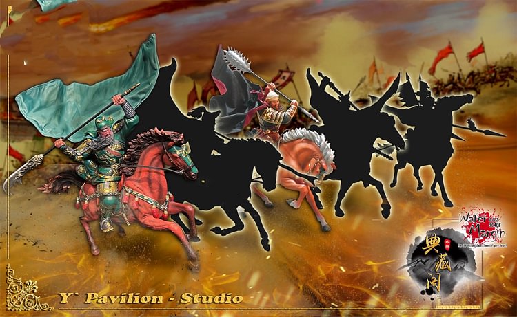 【Pre-order】Collection Pavilion Outlaws of the marsh Section 3 Tian Yong Xing Da Dao Guan Sheng statue
