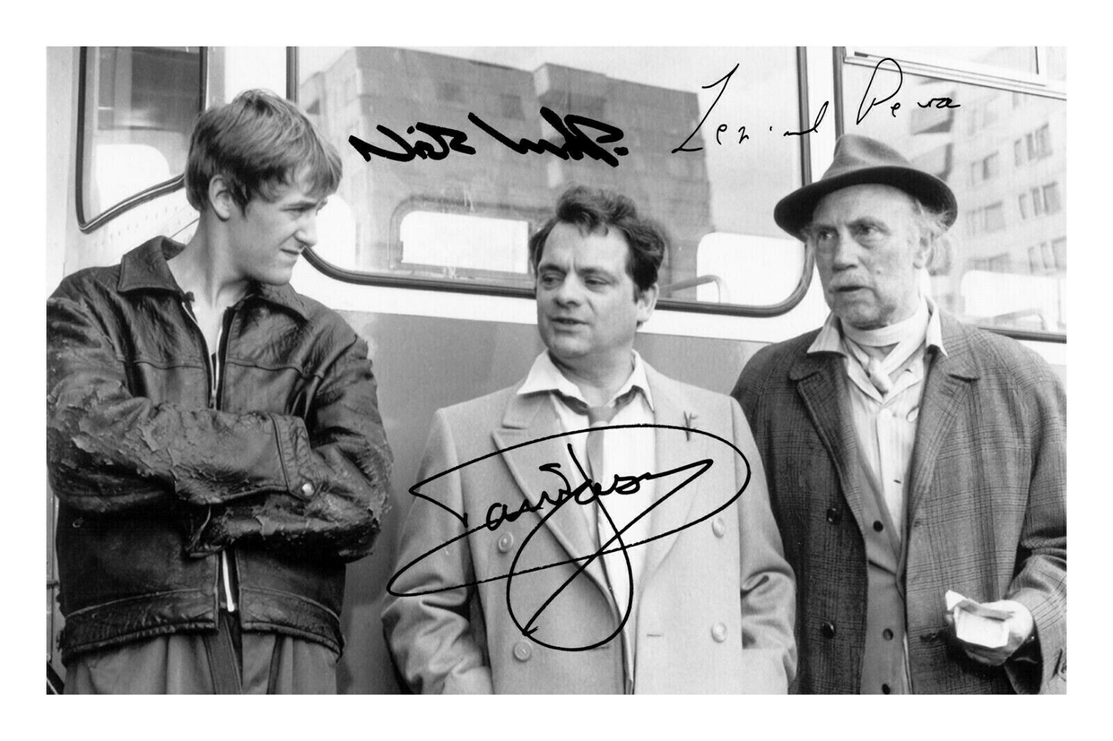 Del Boy Rodney and Grandad Only Fools and Horses 8x6 INCH signed Photo Poster painting