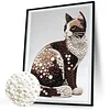 Brown Cat-Special Shaped Diamond Painting